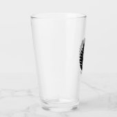 Schwarzer und weißer Indischer Schädel Glas (Rechts)