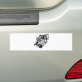 Schwarzer und weißer Leopard Autoaufkleber (Auf Auto)