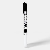 Schwarzer und weißer Leopard Case-Mate iPhone Hülle (Rückseite / Links)