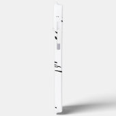 Schwarzer und weißer Leopard Case-Mate iPhone Hülle (Rückseite / Links)