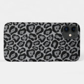 Schwarzer und weißer Leopard Case-Mate iPhone Hülle (Rückseite (Horizontal))