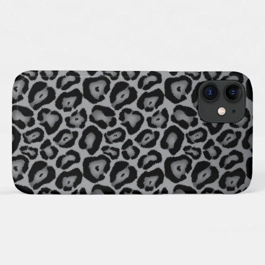 Schwarzer und weißer Leopard Case-Mate iPhone Hülle (Rückseite (Horizontal))