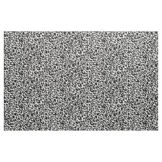 Schwarzer und weißer Leopard Stoff (Yard (91,4 cm))