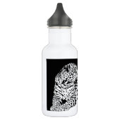 Schwarzer und weißer Leopard Trinkflasche (Links)