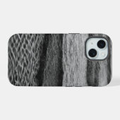 Schwarzer und Weißer Ozean iPhone 15 Hülle (Rückseite (Horizontal))