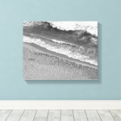 Schwarzer und Weißer Ozean Leinwanddruck (Insitu (Holzboden))