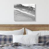 Schwarzer und Weißer Ozean Leinwanddruck (Insitu (Schlafzimmer))