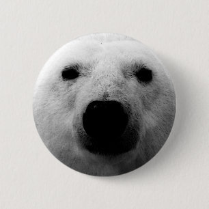 Schwarzer und weißer Polar Button