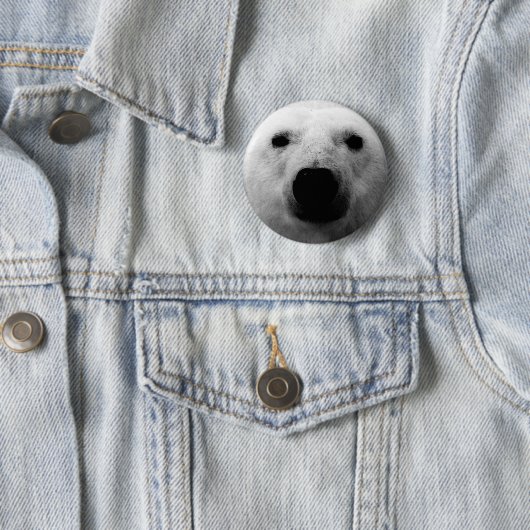 Schwarzer und weißer Polar Button (Beispiel)