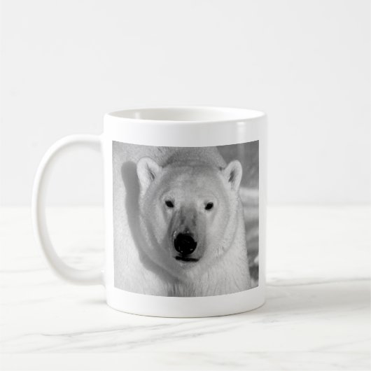 Schwarzer und weißer Polar Kaffeetasse (Links)