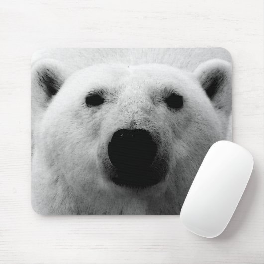 Schwarzer und weißer Polar Mousepad (Mit Mouse)