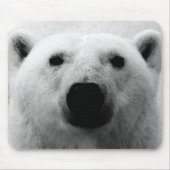 Schwarzer und weißer Polar Mousepad (Vorne)