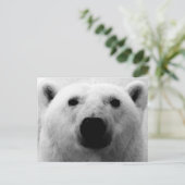 Schwarzer und weißer Polar Postkarte (Stehend Vorderseite)