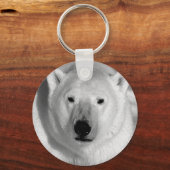 Schwarzer und weißer Polar Schlüsselanhänger (Vorderseite)