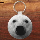 Schwarzer und weißer Polar Schlüsselanhänger (Vorderseite)