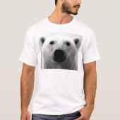 Schwarzer und weißer Polar T-Shirt (Vorderseite)