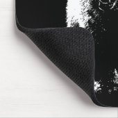 Schwarzer und weißer Pop Art Polar Bär Mousepad (Ecke)