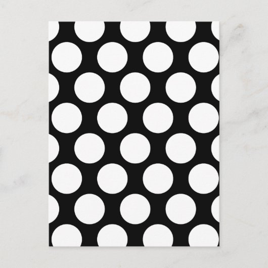 Schwarzer und weißer Punkt Postkarte (Vorderseite)