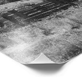 Schwarzer und weißer Rustikaler Stall Fotodruck (Ecke)