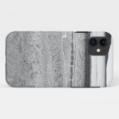 Schwarzer und weißer Sandstrand Case-Mate iPhone Hülle (Rückseite (Horizontal))