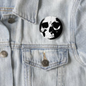 Schwarzer und weißer Schädel Button (Beispiel)