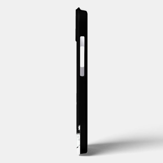 Schwarzer und weißer Schädel Case-Mate iPhone Hülle (Rückseite / Links)