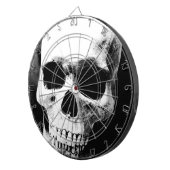 Schwarzer und weißer Schädel Dartscheibe (Vorderseite rechts)