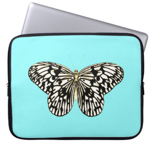 Schwarzer und weißer Schmetterling, türkischer Hin Laptopschutzhülle