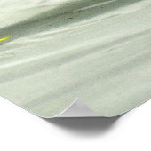 Schwarzer und weißer Schwan, der Liebesvogel Poster (Ecke)