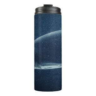 SCHWARZER UND WEISSER SCHWARZ UNTER DEM WASSER THERMOSBECHER