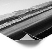 Schwarzer und weißer See Mead Poster (Ecke)