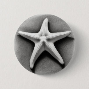 Schwarzer und Weißer Seeteufel Button
