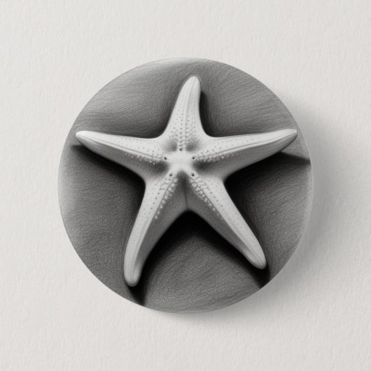 Schwarzer und Weißer Seeteufel Button (Vorderseite)