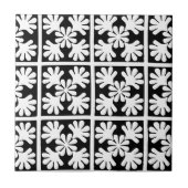 Schwarzer und weißer skandinavischer Eichenholz Fliese (Vorderseite)