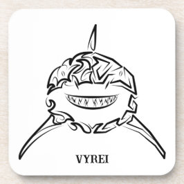 Schwarzer und weißer Stamm Großer Weißer Hai Getränkeuntersetzer