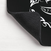 Schwarzer und weißer Stamm Großer Weißer Hai Mousepad (Ecke)