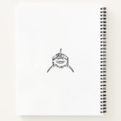 Schwarzer und weißer Stamm Großer Weißer Hai Notizblock (Rückseite)