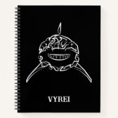 Schwarzer und weißer Stamm Großer Weißer Hai Notizblock (Vorderseite)