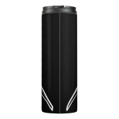 Schwarzer und weißer Stamm Großer Weißer Hai Thermosbecher (Rückseite)