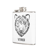 Schwarzer und weißer Stammbär Flachmann (Links)