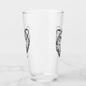 Schwarzer und weißer Stammbär Glas (Links)