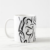 Schwarzer und weißer Stammbär Kaffeetasse (Links)