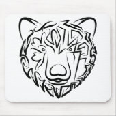 Schwarzer und weißer Stammbär Mousepad (Vorne)