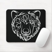 Schwarzer und weißer Stammbär Mousepad (Mit Mouse)