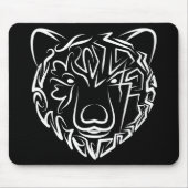 Schwarzer und weißer Stammbär Mousepad (Vorne)