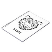 Schwarzer und weißer Stammbär Notizblock (Linke Seite)