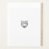 Schwarzer und weißer Stammbär Planer (Rückseite)