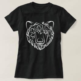 Schwarzer und weißer Stammbär T-Shirt
