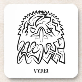 Schwarzer und weißer Stammesadler Getränkeuntersetzer