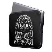 Schwarzer und weißer Stammesadler Laptopschutzhülle (Vorderseite Links)